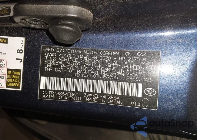 JTDKN3DU0F0459725: 44387246