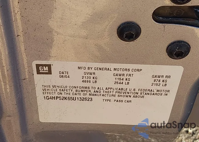 1G4HP52K65U132623: 44387256