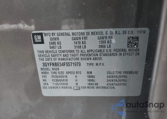 3GYFNBE34FS571979: 44387268