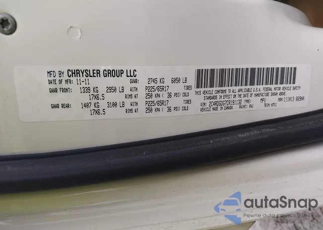 2C4RDGDG7CR191132: 44387339