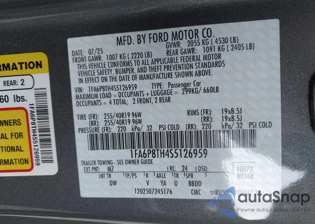 1FA6P8TH4S5126959: 44387362