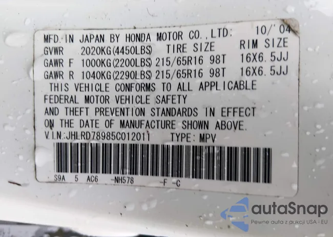 JHLRD78985C012011: 44387415