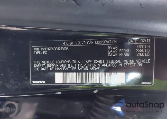 YV1612FS3D1219105: 44386446