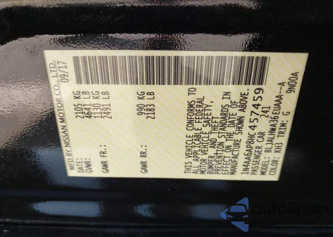 1N4AA6AP8HC457459: 44386655