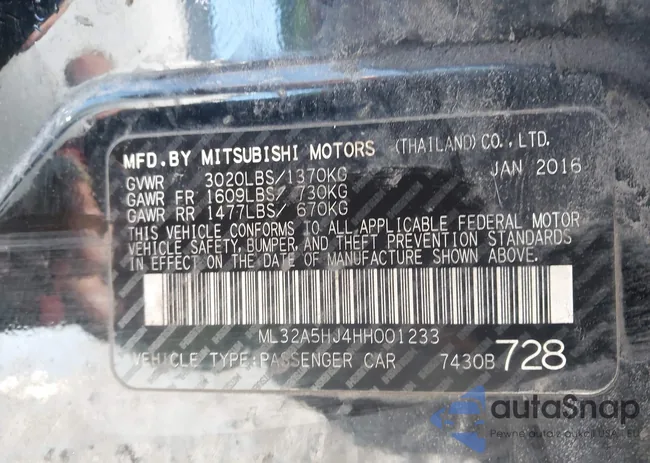 ML32A5HJ4HH001233: 44386670