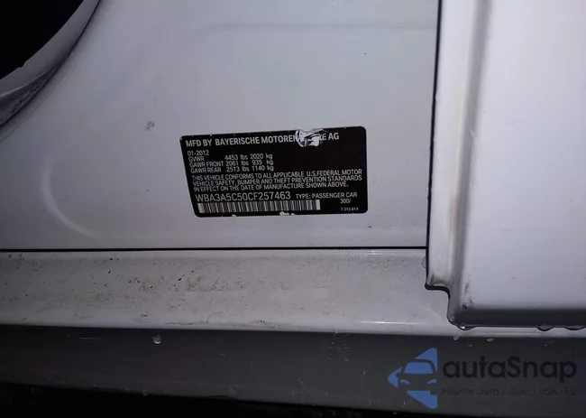 WBA3A5C50CF257463: 44386784