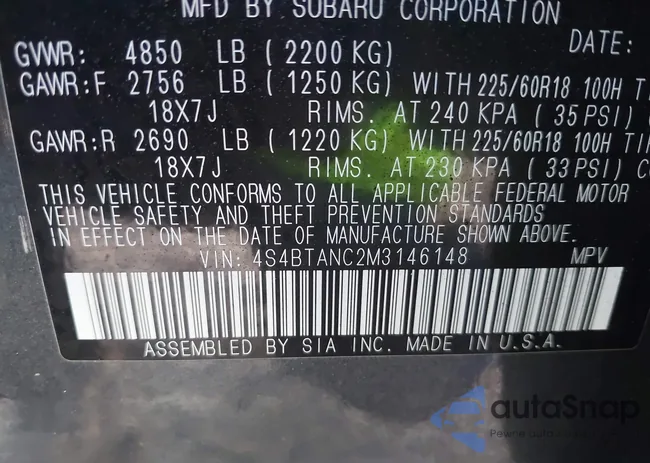 4S4BTANC2M3146148: 44388074