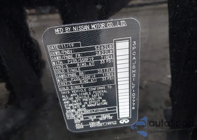 3PCAJ5M31LF107776: 44388193