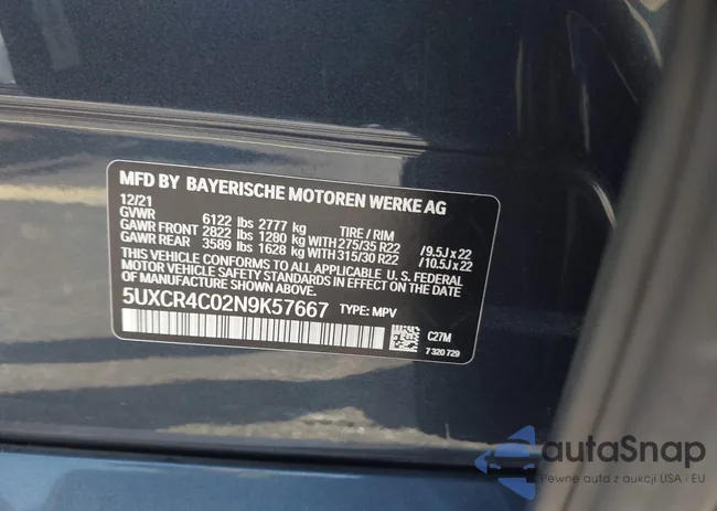 5UXCR4C02N9K57667: 44388428