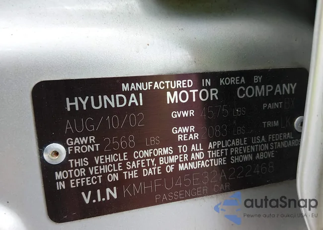 KMHFU45E32A222468: 44388430