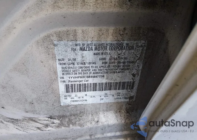 1YVHP80C685M47738: 44387567