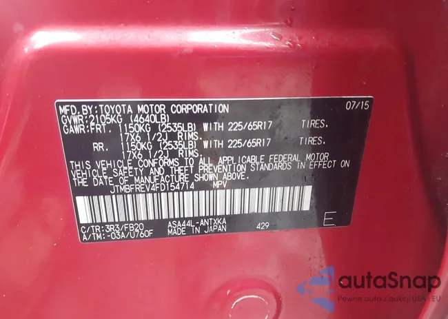 JTMBFREV4FD154714: 44387671