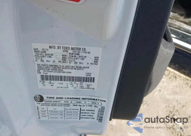 1FTFW1CF2DFB61290: 44387750