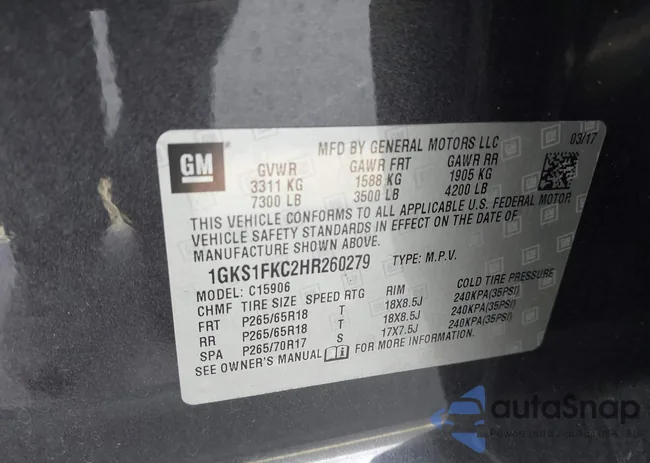 1GKS1FKC2HR260279: 44388982