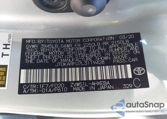 JTDKARFU7L3119428: 44389064