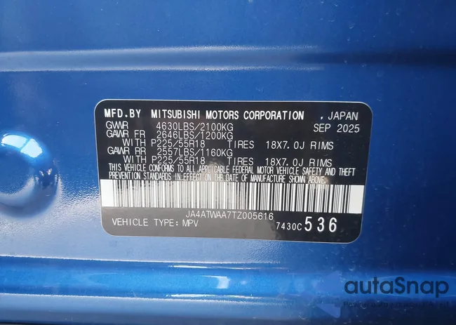 JA4ATWAA7TZ005616: 44389114