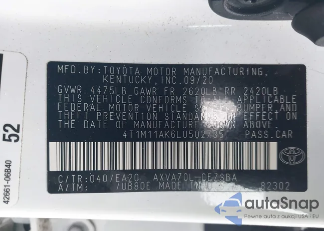 4T1M11AK6LU502735: 44389152