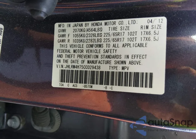 JHLRM4H75CC029438: 44389174