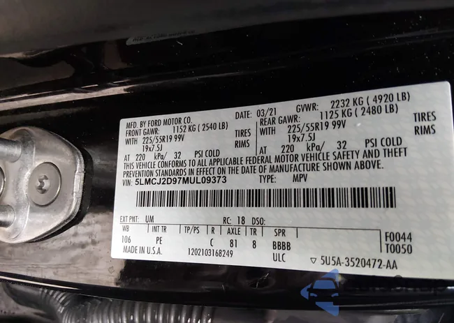 5LMCJ2D97MUL09373: 44389257