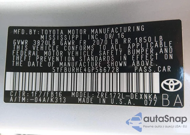 5YFBURHE4GP566728: 44389288