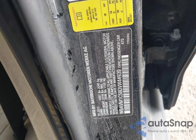 WBAVM1C58DVW44939: 44389404