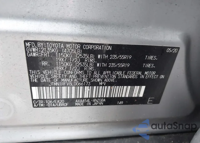 JTMN1RFV8LD066173: 44389424