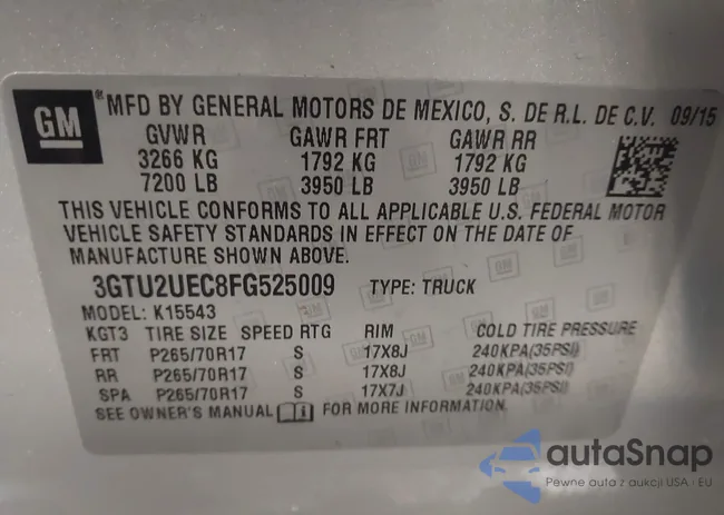 3GTU2UEC8FG525009: 44388520