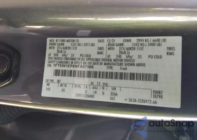 1FTEW1EP8NFA57566: 44388546