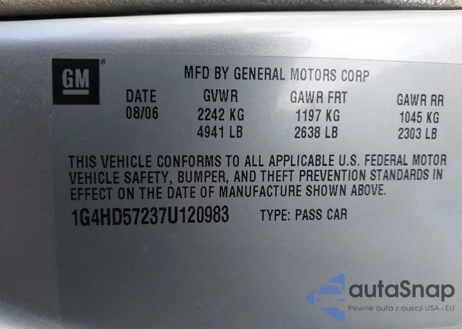 1G4HD57237U120983: 44388559
