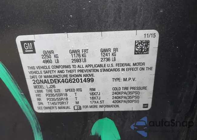 2GNALDEK4G6201499: 44388681