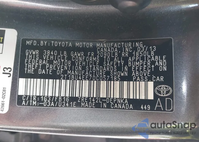 2T1BU4EE7DC057185: 44388791