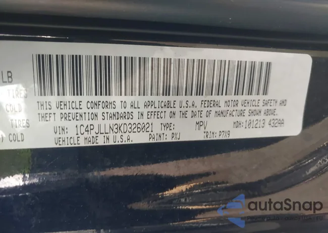 1C4PJLLN3KD326021: 44388830