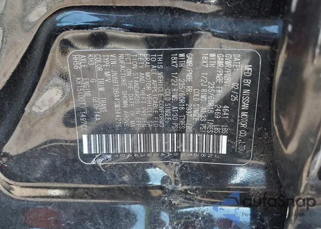 JN8BT3BA4SW344216: 44389934