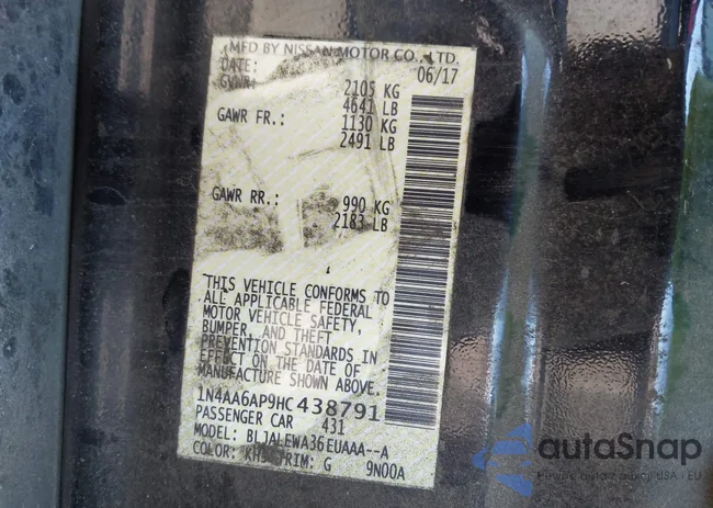 1N4AA6AP9HC438791: 44389941