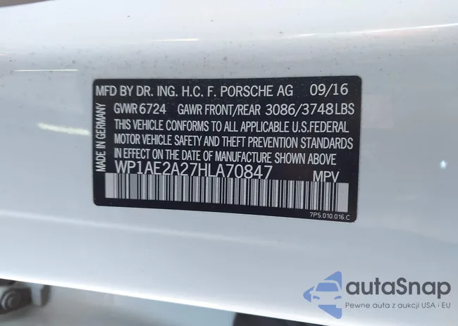 WP1AE2A27HLA70847: 44390266