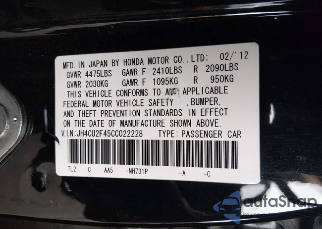 JH4CU2F45CC022228: 44390335