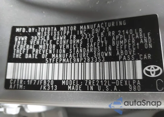 5YFEPMAE9NP283353: 44390378