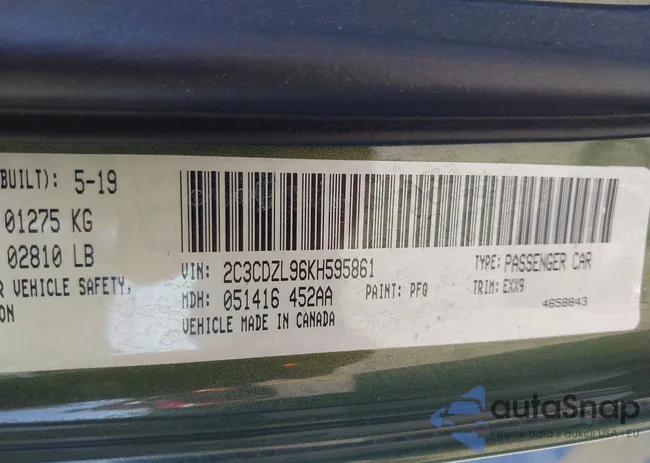 2C3CDZL96KH595861: 44390382