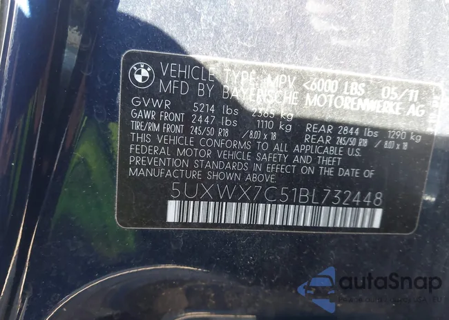 5UXWX7C51BL732448: 44390390