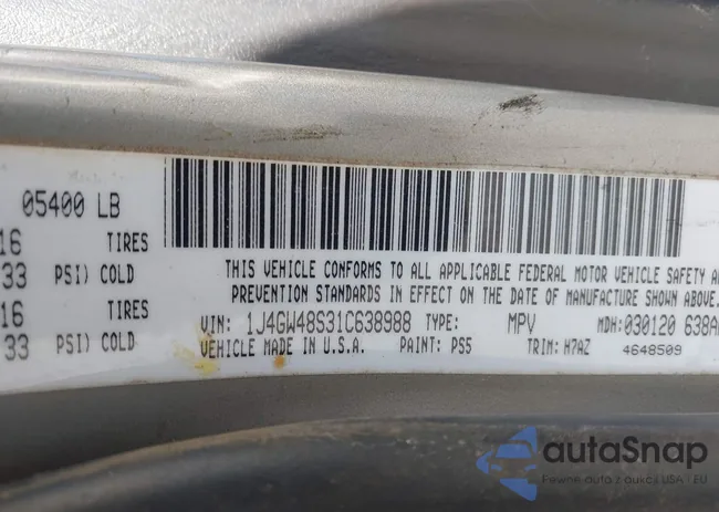 1J4G268S3XC758760: 44389706