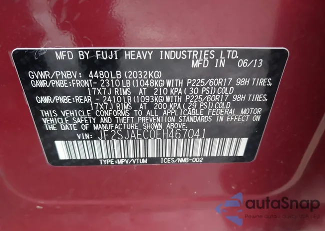 JF2SJAEC0EH467041: 44389731