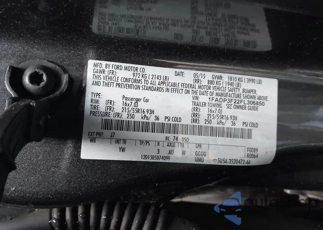 1FADP3F22FL306850: 44389738