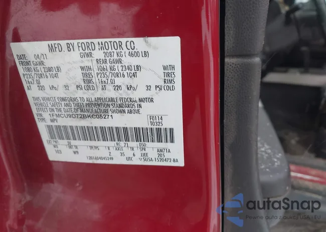 1FMCU9D72BKC05271: 44389832