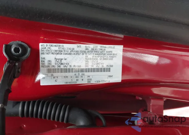 1FAHP3H27CL104211: 44390853