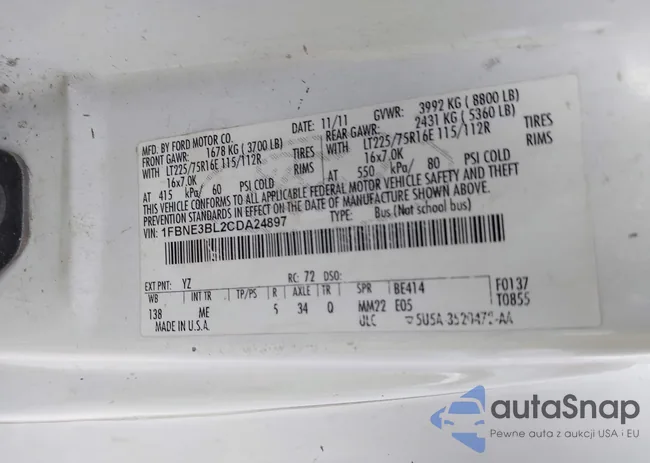 1FBNE3BL2CDA24897: 44390875