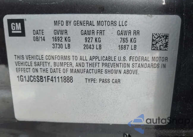 1G1JC6SB1F4111888: 44390941