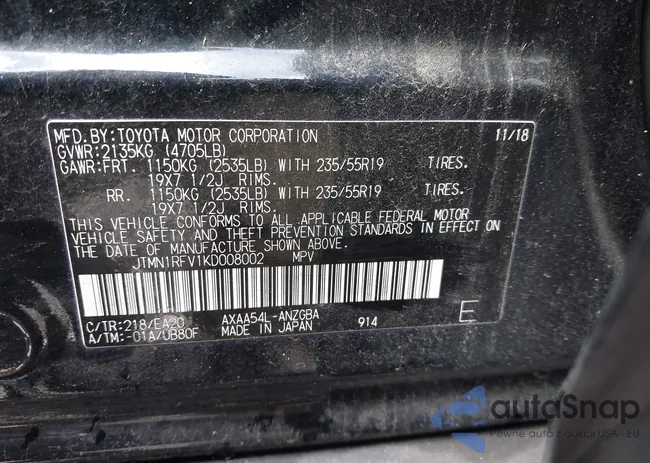 JTMN1RFV1KD008002: 44391014