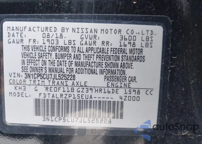 3N1CP5CU7JL525228: 44391045