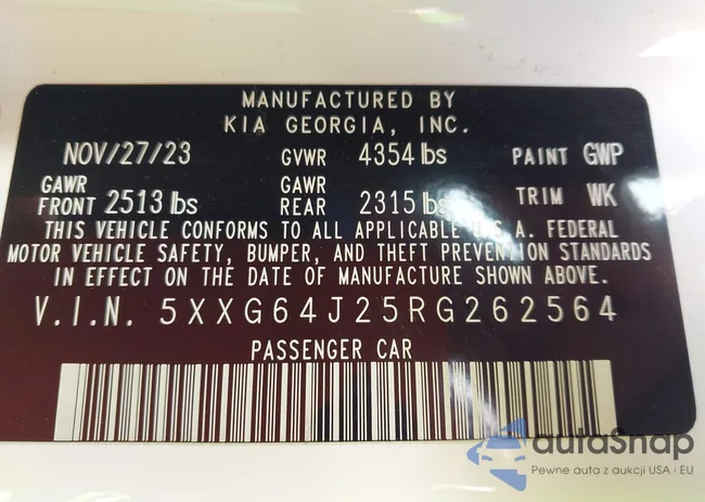 5XXG64J25RG262564: 44391135