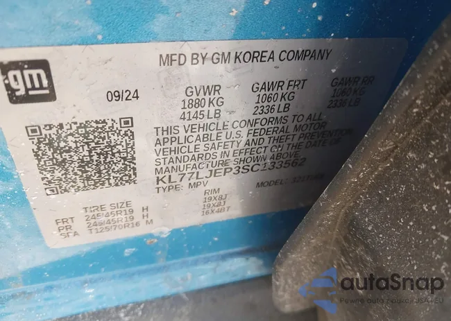 KL77LJEP3SC133562: 44391160